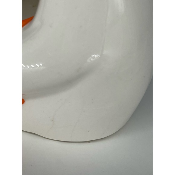 Vintage Halloween Ceramic Ghosts Holding Jack O Lantern Votive Candle Holder - Picture 10 of 14